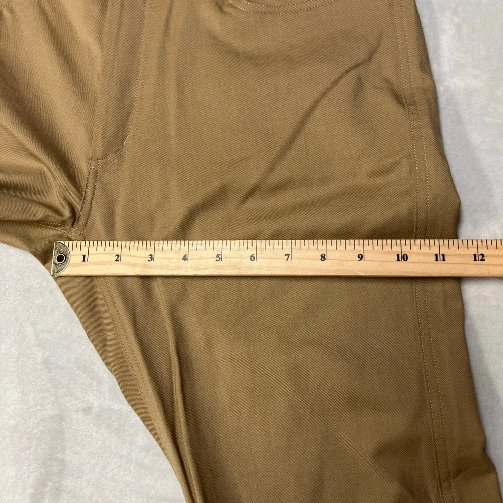 Unbound Merino 5-Pocket Travel Pants Wool Blend Khaki Tan Canada Made Men 32x32
